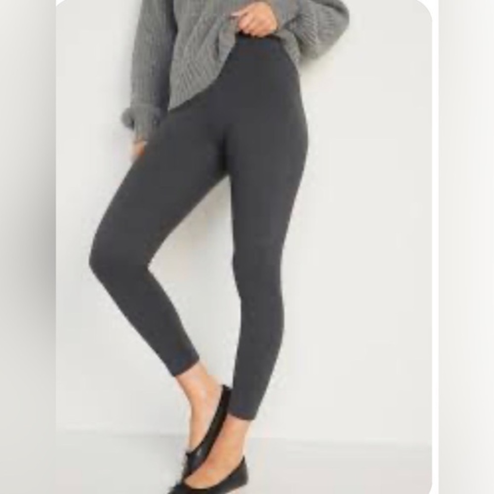 Lou & Grey Charcoal, gray Office leggings, size medium